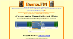 Desktop Screenshot of boerse.fm