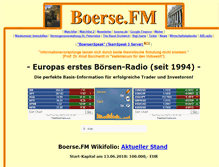 Tablet Screenshot of boerse.fm